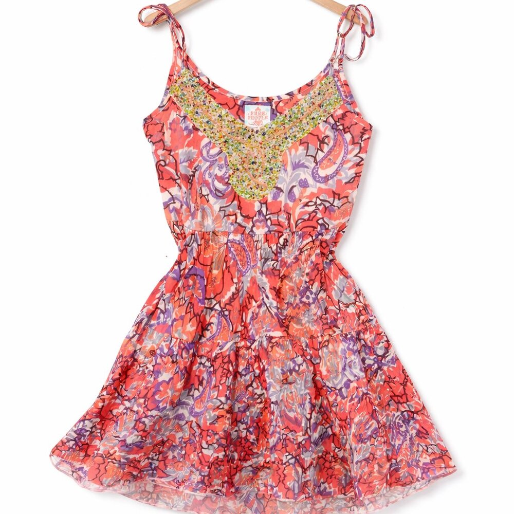 VINTAGE Free People Beaded Dress